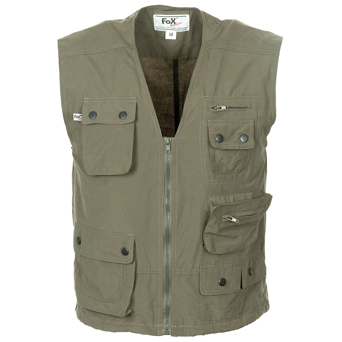 Outdoor Vest, OD green, microfibre