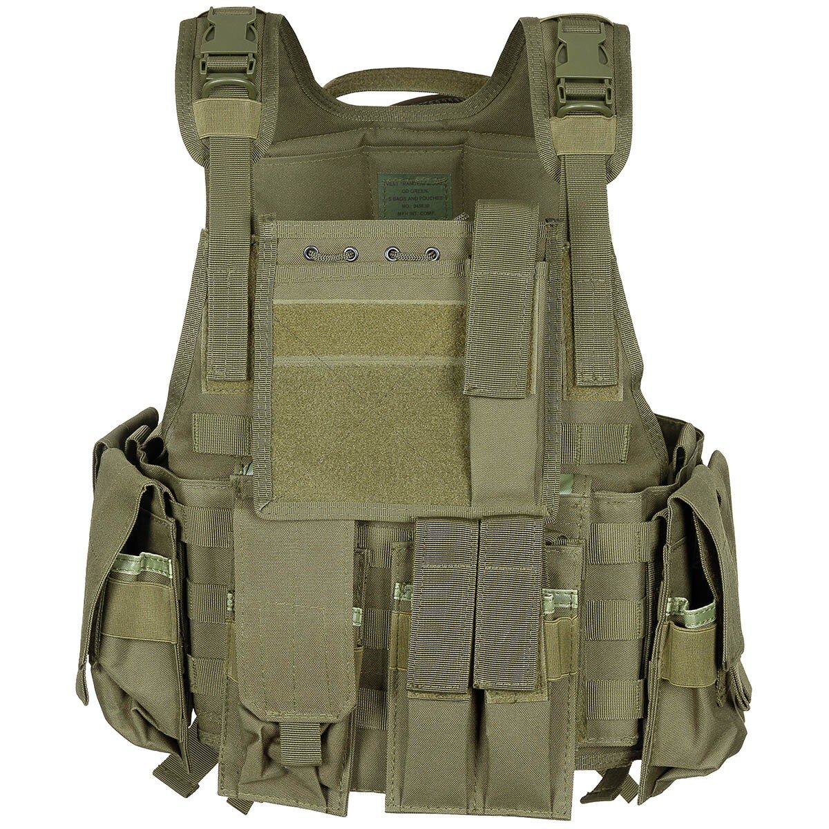 Vest, "Ranger", several pouches, OD green