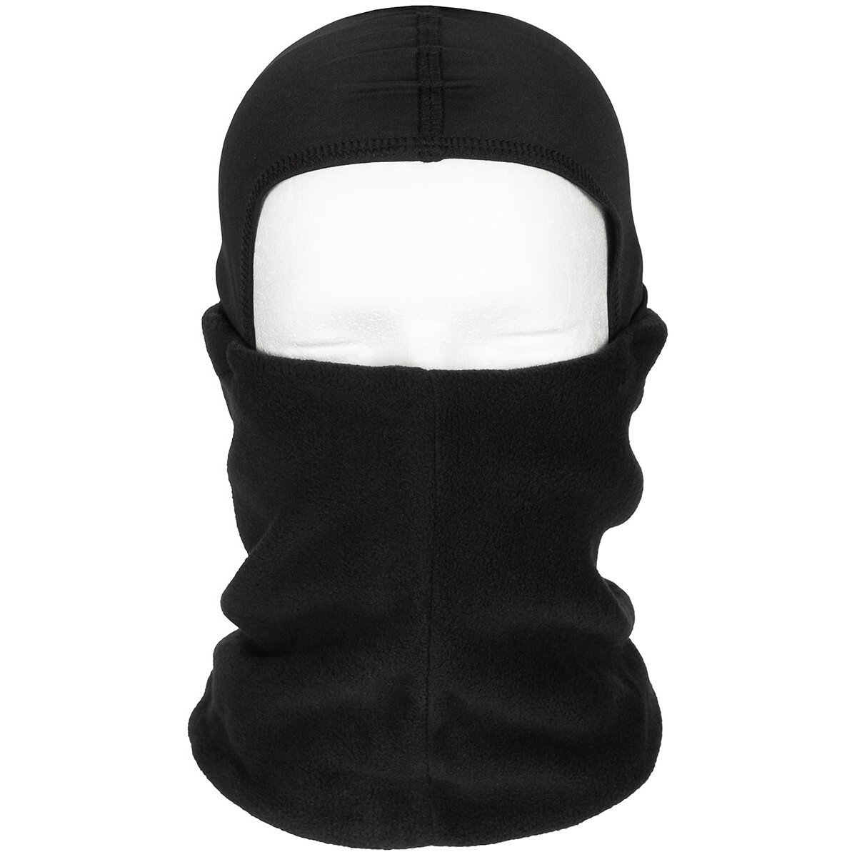 Neck Gaiter, Fleece, black, with head covering