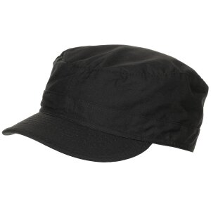 US BDU Field Cap, Rip Stop, black