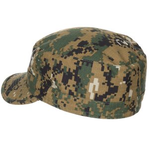 US BDU Field Cap, Rip Stop, digital woodland