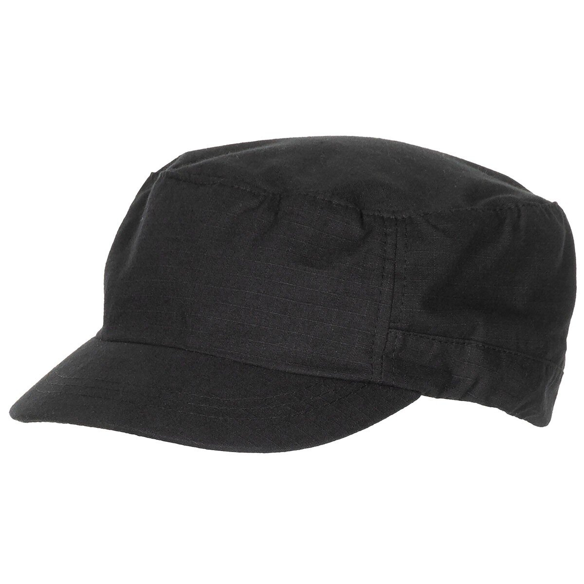 US Cap, Rip Stop, black, "Elasti-Fit"