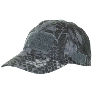 Operations Cap, with loop panels,  snake black