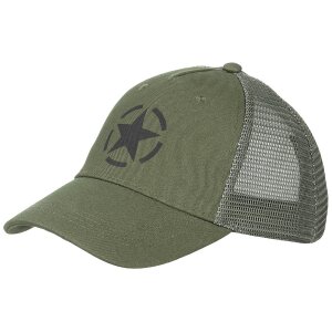 Trucker Cap, OD green, size-adjustable