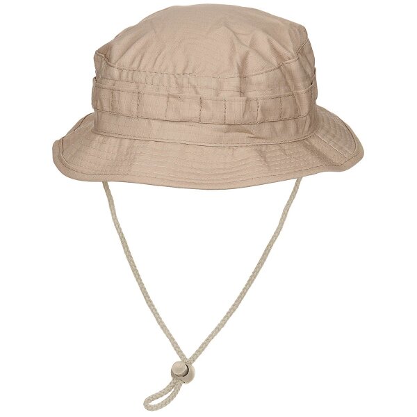 GB Bush Hat, chin strap, SF Boonie, Rip Stop, khaki