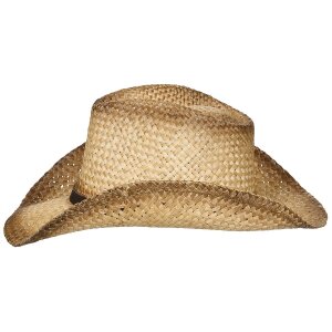 Chapeau de paille, avec bandeau, marron