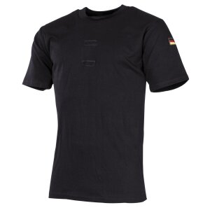 BW Undershirt Tropical, black, loop panels, nationality badges