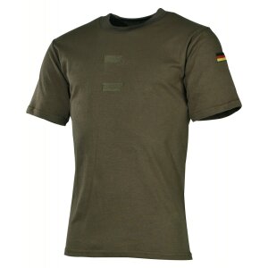 BW Undershirt Tropical, OD green, loop panels, nationality badges