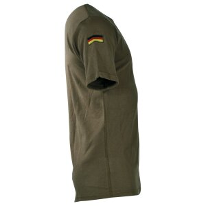 Bundeswehr Tropenunterhemd, oliv, Klett, Nationalitätsabzeichen
