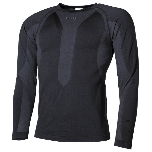 Thermo-Functional Undershirt, long-sleeved, black