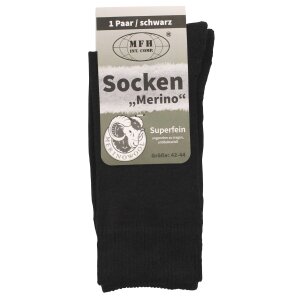 Socks, "Merino", black