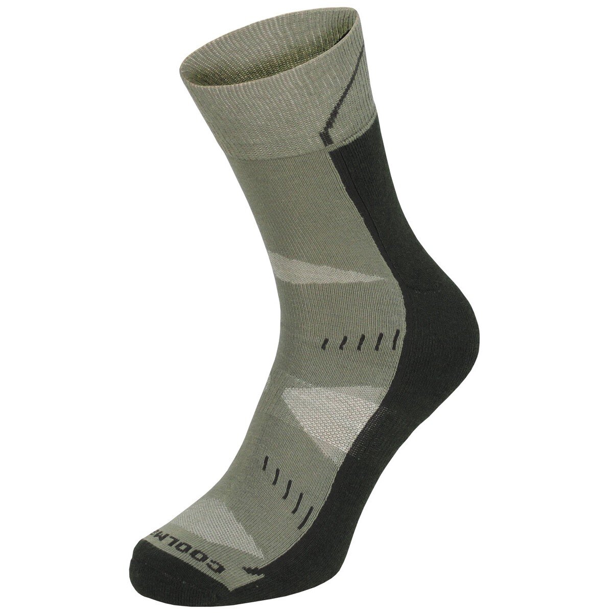 Trekkingsocken, "Arber", gepolsterte Sohle, oliv