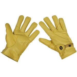 Western Gloves, leather, beige