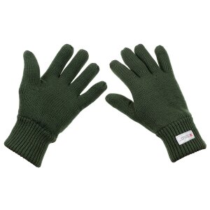 Knitted Gloves, OD green, 3M┘ Thinsulate┘ Insulation