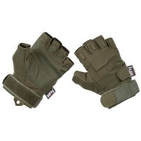 Tactical Gloves, "Pro", fingerless, OD green