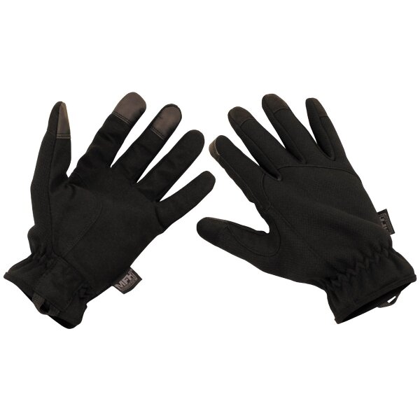 Outdoor Fingerhandschuhe, schwarz, Lightweight