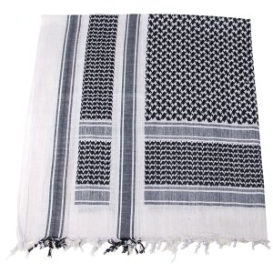 Scarf, "Shemagh",  black-white