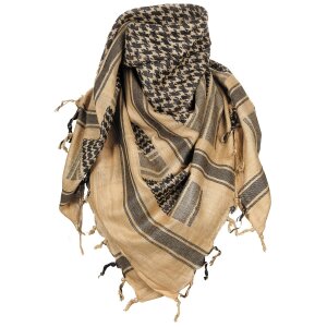 Scarf, "Shemagh",  sand-black