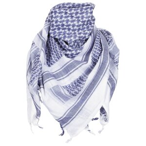 Scarf, &quot;Shemagh&quot;,  blue-white