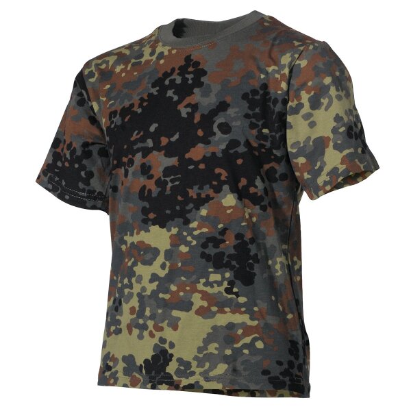 Kids T-Shirt, BW camo, short-sleeved, 170 g/m²