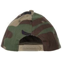Kids BB Cap, with visor, size-adjustable, woodland