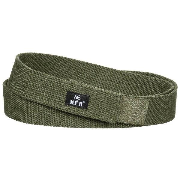 Belt, with hook-and-loop fastener, OD green, ca. 3,2 cm