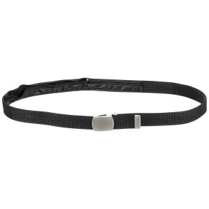 Web Belt, with money compartment, black, ca. 3,2 cm