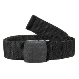 Web Belt, "Tactical Elastic", black, ca. 3,7 cm