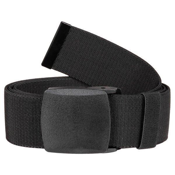 Web Belt, "Tactical Elastic", black, ca. 4,8 cm
