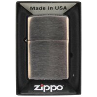 Windproof Lighter, "Zippo", chrome brushed, unfilled
