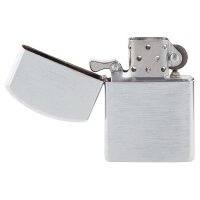 Windproof Lighter, chrome brushed, unfilled