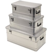 Storage Cases, Aluminium, set of 3, 34 l, 55 l, 100 l