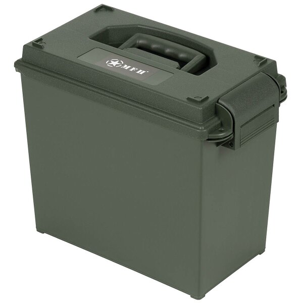 US Ammo Box, Plastic, cal. 50 mm, large, OD green