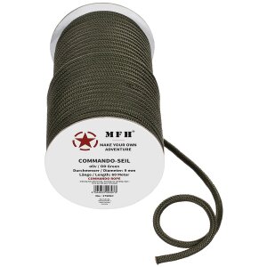 Seil, oliv, 9 mm, 60 Meter