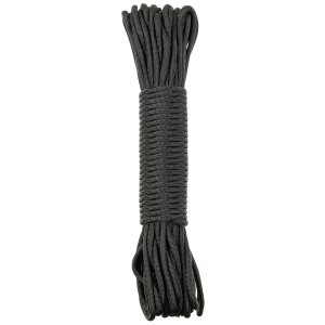 Paracord Bushcraft Seil, schwarz, 100 FT, Nylon