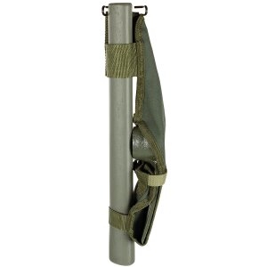 US Pick, metal, OD green, with wooden handle and cover
