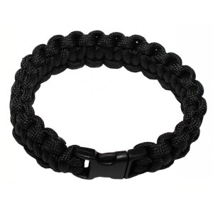 Bracelet, &quot;Parachute Cord&quot;, black,...