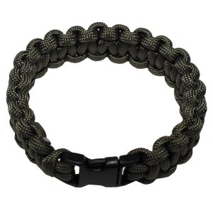 Bracelet, "Parachute Cord", OD green, width ca....