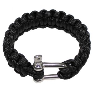 Bracelet, &quot;Parachute Cord&quot;, black,...