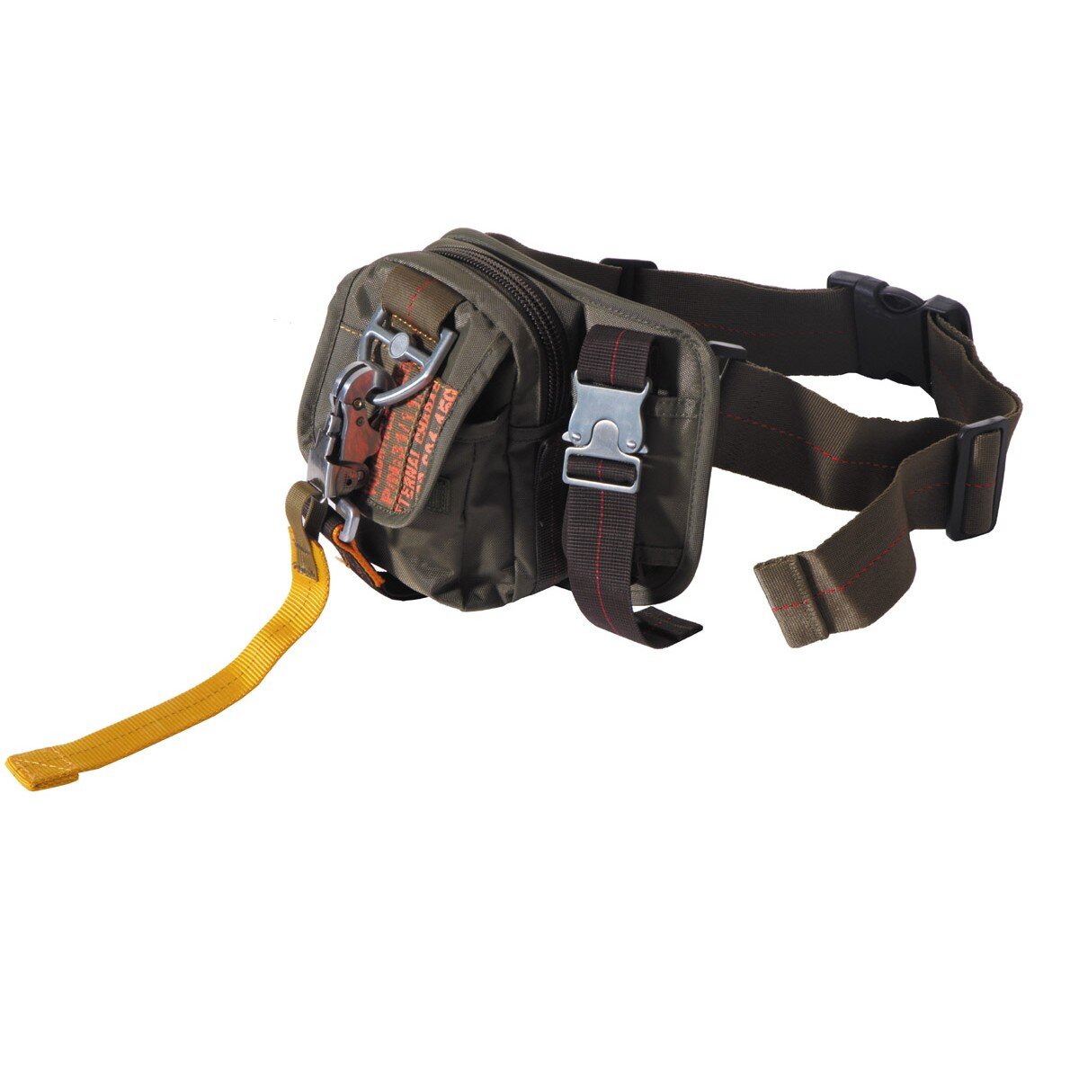 Waist Bag, "PT",  carabiner, OD green