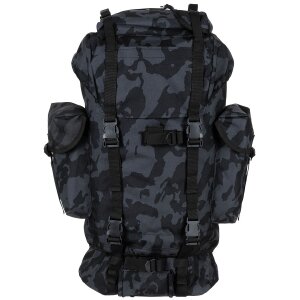 BW Combat Backpack, 65 l,  aluminium rod, night-camo