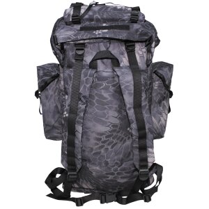 BW Combat Backpack, 65 l,  aluminium rod, snake black