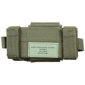 Handyhalter, "MOLLE", oliv, verstellbar