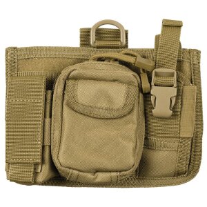 sacoche universelle trekking, "MOLLE", coyote tan