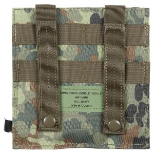 Ammo Pouch, double, "MOLLE", BW camo