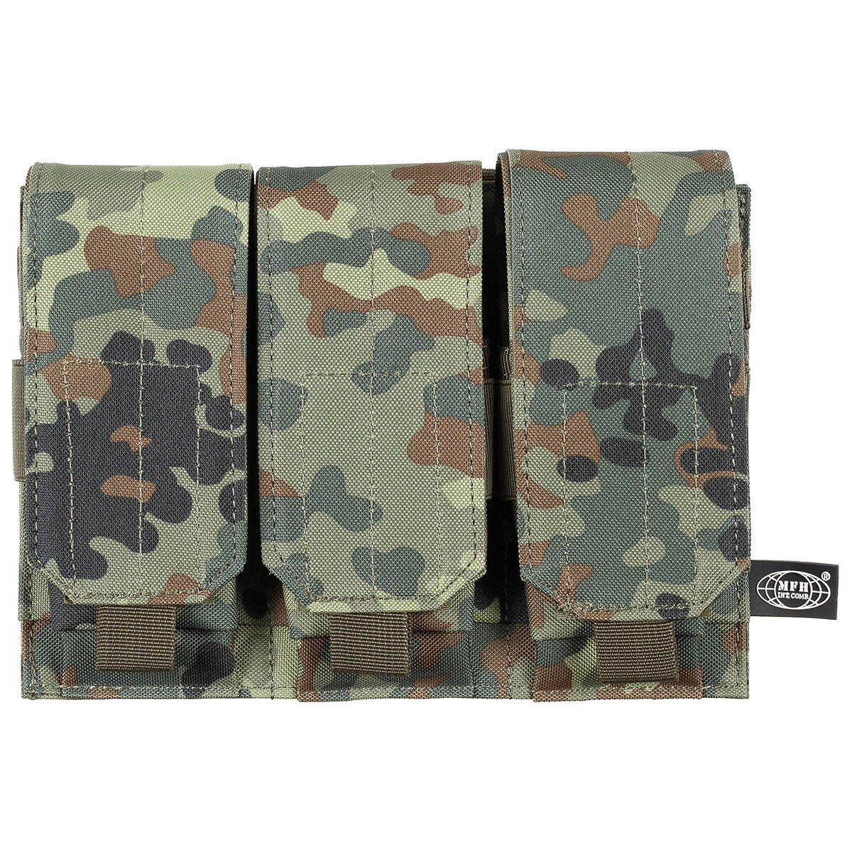 Camping Magazintasche,3-fach,"MOLLE",  flecktarn