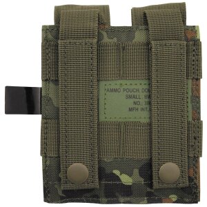 Ammo Pouch, double, small, "MOLLE", BW camo
