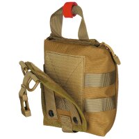 Pouch, First Aid, small,  "MOLLE", coyote tan