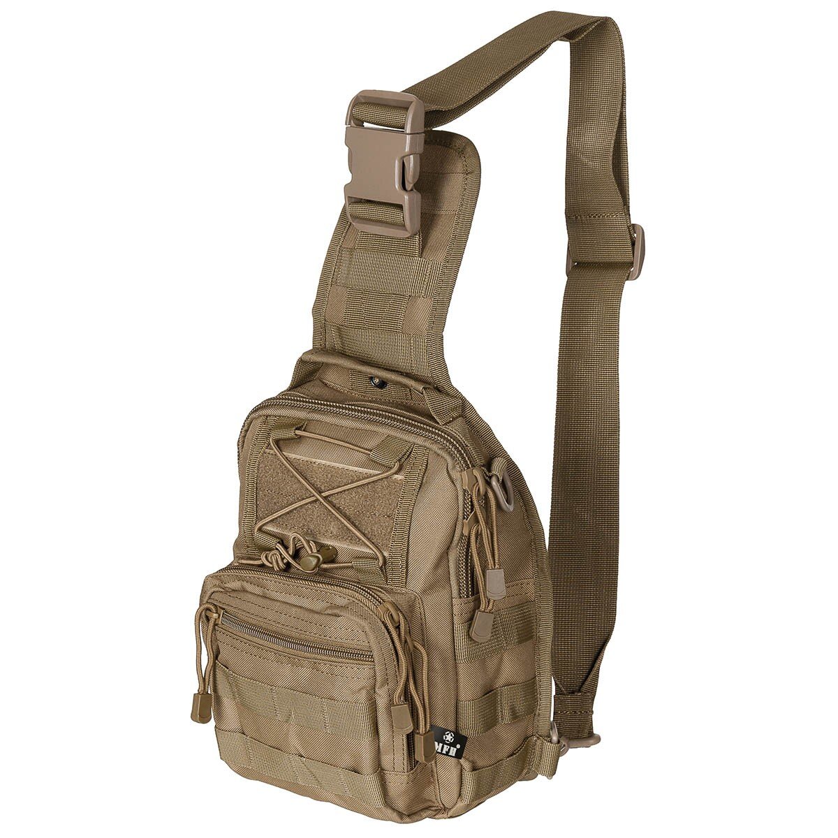 Borsa a tracolla da campeggio, MOLLE, marrone coyote