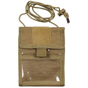 Neck Pouch, coyote tan